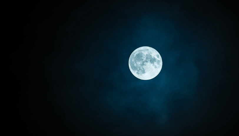 満月と夜